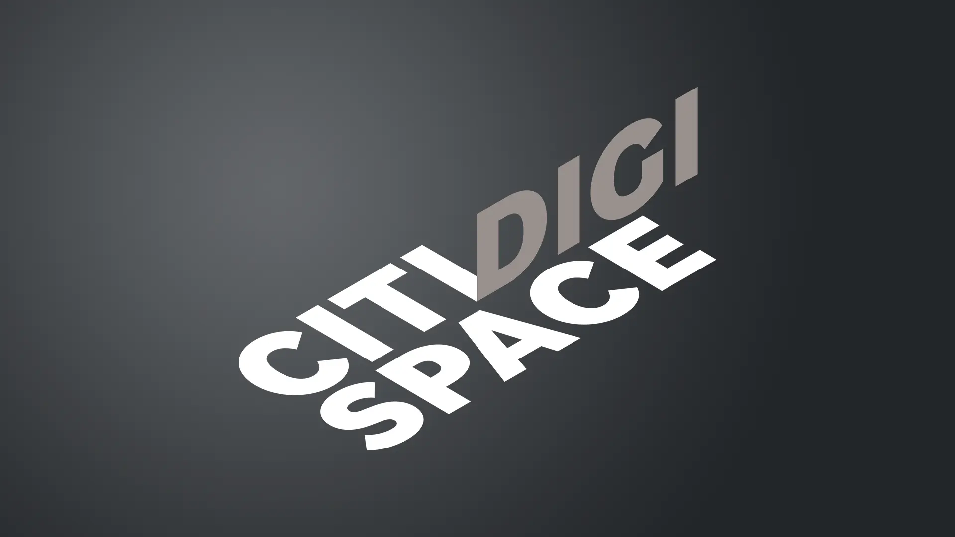 CitiDigiSpace - 3D Typo-Variante