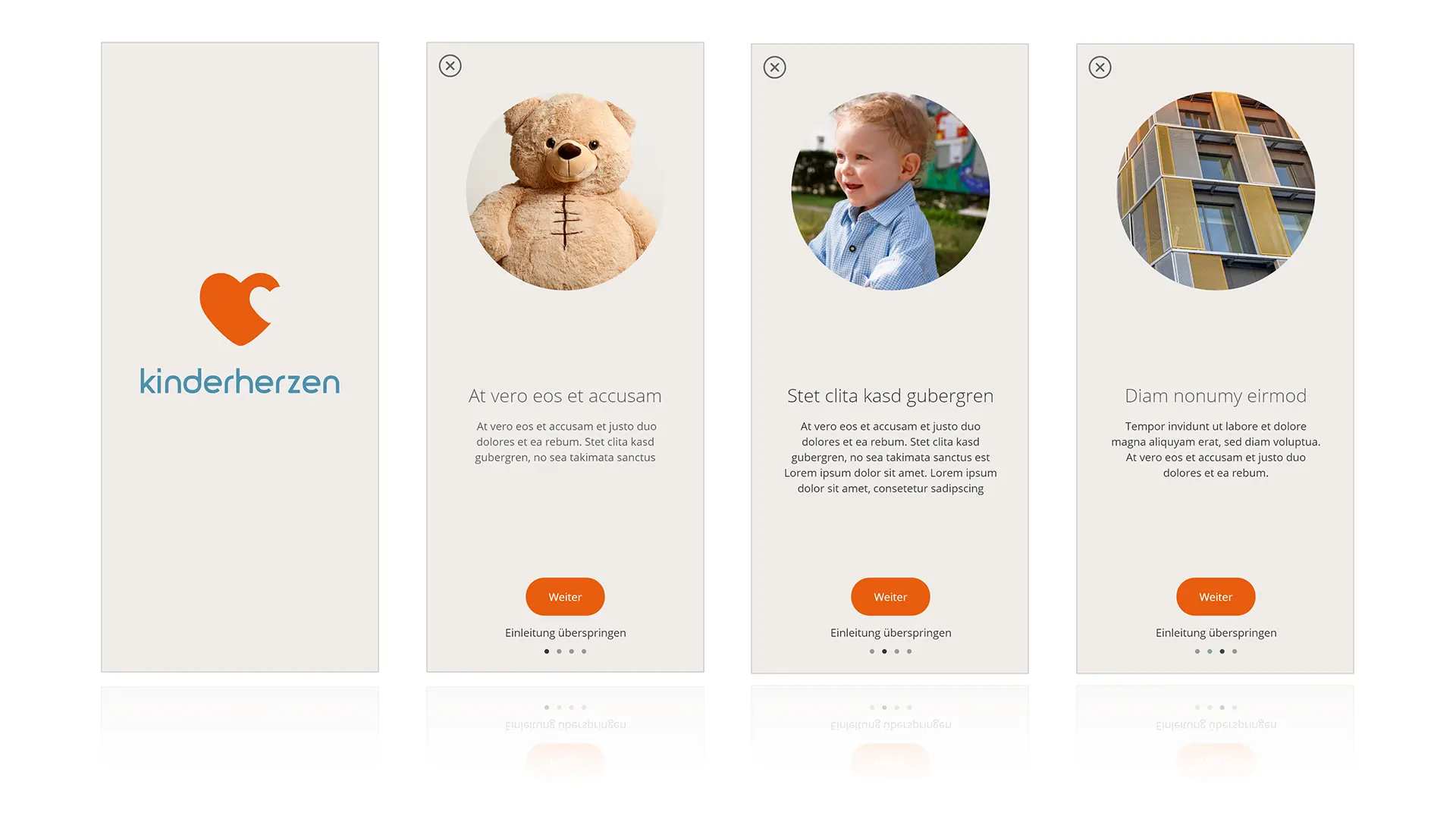 kinderherzen - App - Onboarding