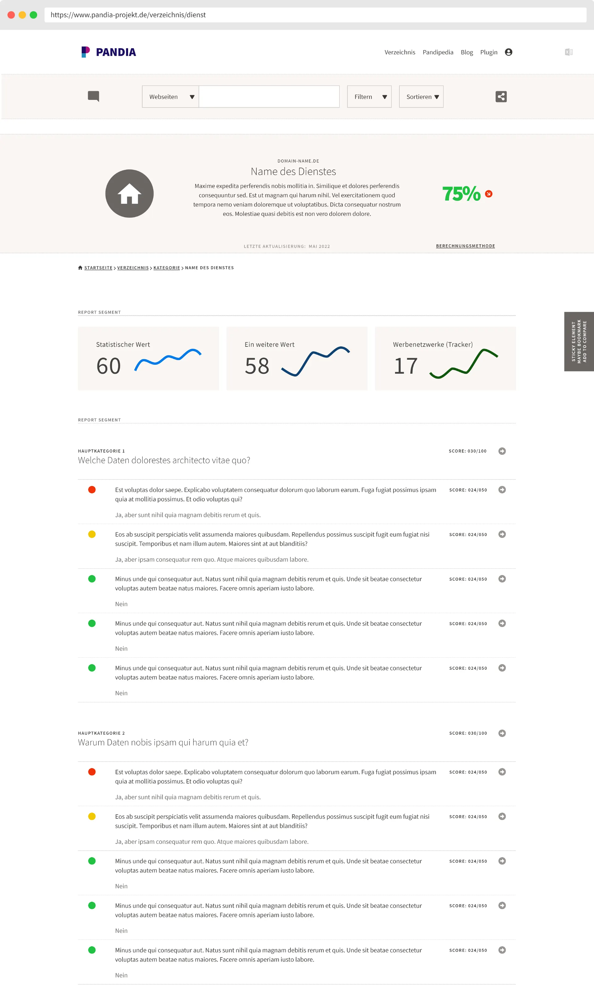 PANDIA - Report / Überblick