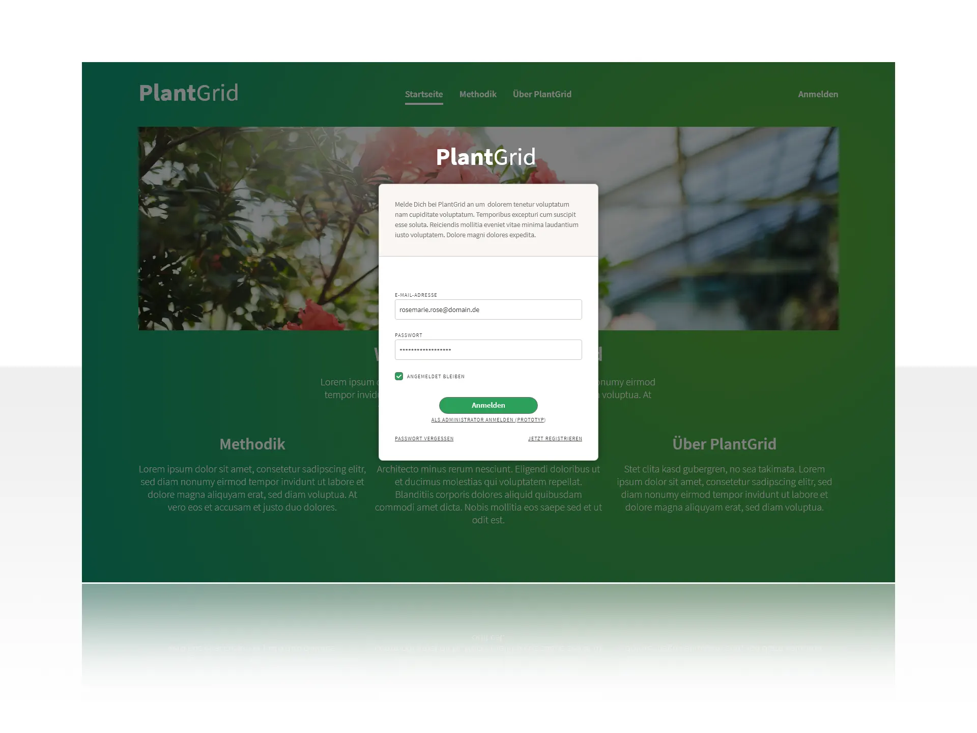 PlantGrid - Login