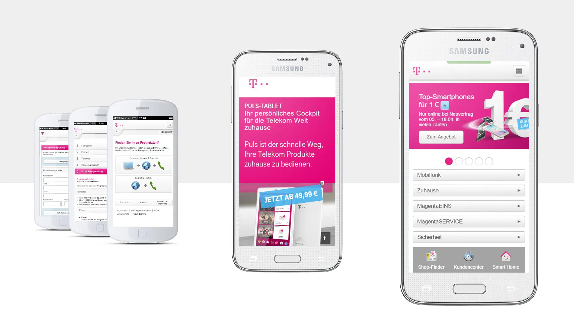 T-Mobile: Responsive Seiten für Smartphones & Tablets